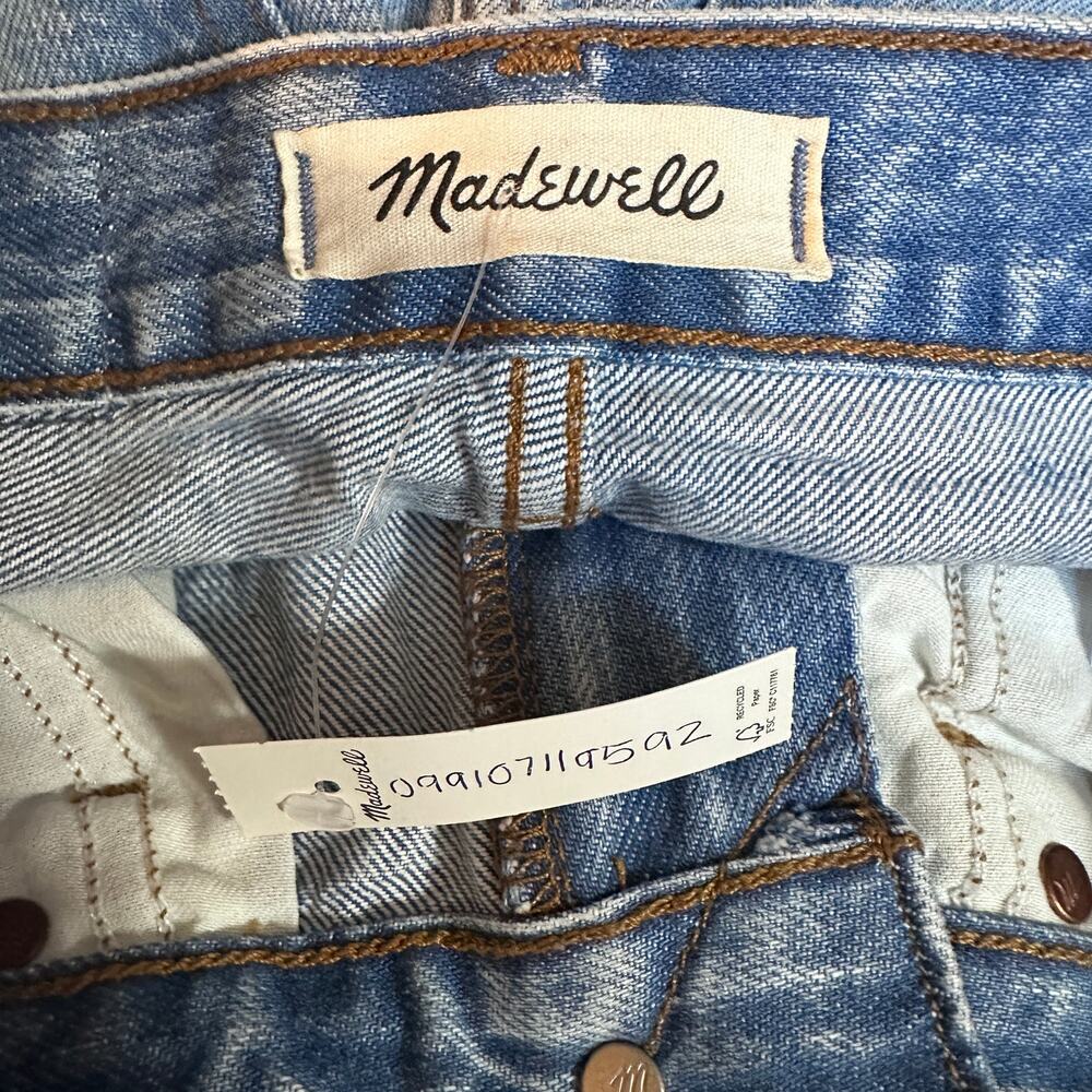madewell the '90s straight jean mercer wash blue nm190 women size 23 - Picture 5 of 6